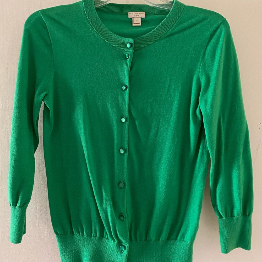 Jcrew medium green sweater green size small